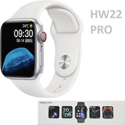 HW22 Pro 44mm Smartwatch (Λευκό)