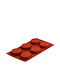 Horecabar No Coating Silicone Cupcakes & Muffins 6 Cups Baking Pan 30x17.5x1.2cm