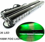 Lumină de urgență pentru mașină LED 12V 45cm - Verde