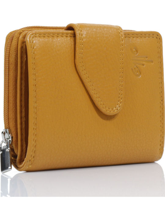 Kion 181 Small Leather Women's Wallet Yellow