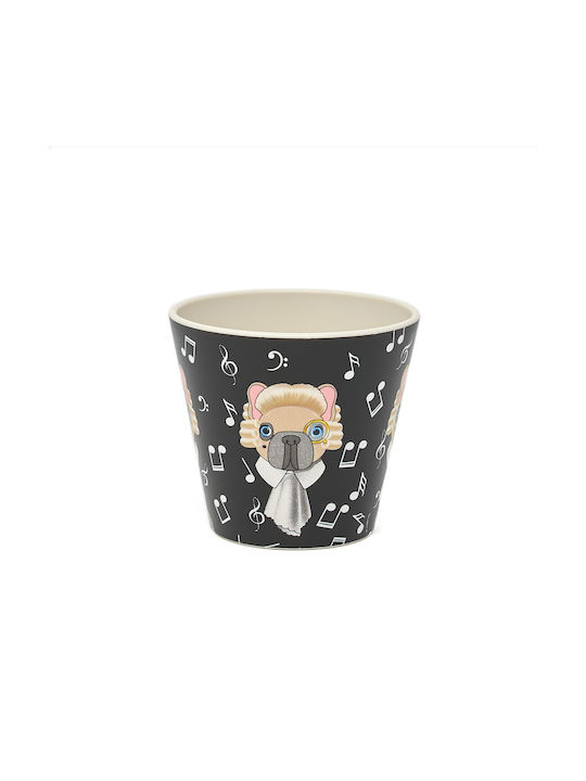QuyCup Κούπα Πλαστική με Καπάκι Μαύρη 90ml