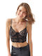 CottonHill Negru Bralette pentru femei