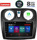 Lenovo Car-Audiosystem für Renault Logan Dacia Logan / Sandero 2012-2019 (Bluetooth/USB/AUX/WiFi/GPS) mit Touchscreen 9"