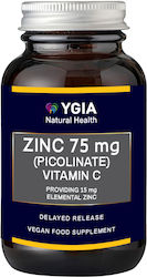 Ygia Zinc Picolinate 75mg 60 caps Ygia Zinc Picolinate 75mg 60 caps