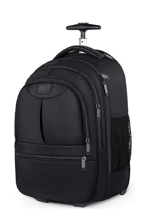 Matein Αδιάβροχη Τσάντα Laptop 17.3" με Ροδάκια σε Μαύρο χρώμα 1240
