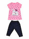 Potre Kinder Set mit Leggings Sommer 2Stück Rosa