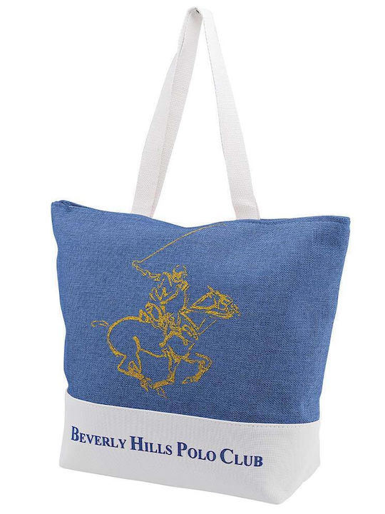Beverly Hills Polo Club Beverly Hills Polo Club Strandtasche aus Blauem Segeltuch