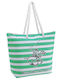 Beverly Hills Polo Club Fabric Beach Bag Green