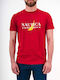 Nautica Herren T-Shirt Kurzarm Rot