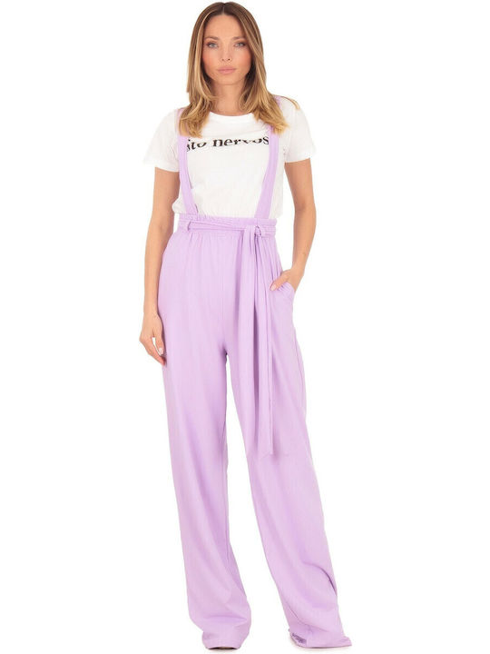 Silia D Damen Jumpsuit Lila