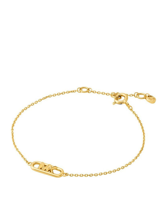 Michael Kors Premium Women's Silver Chain Bracelet Gold Plated with Pearls 16cm