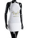 Silk Fashion Apron White 70x50cm