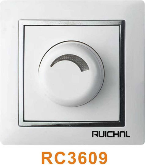 Rc3609 Recessed Dimmer Switch with Universal Rotary Mode in White Color