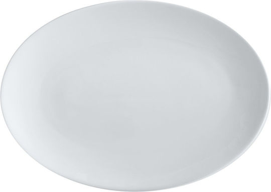 Maxwell & Williams Basics Platou de Servire Oval din Porțelan Albă 35x25buc 1buc