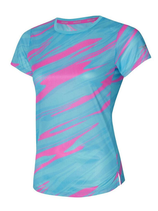 Dryaeroflow Graphic Γυναικείο Αθλητικό T-shirt Fast Drying Τιρκουάζ