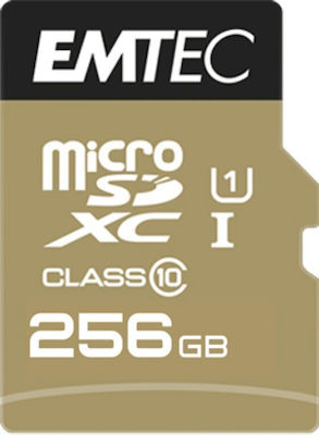 Emtec Elite Gold microSDXC 256GB Klasse 10 U1 UHS-I