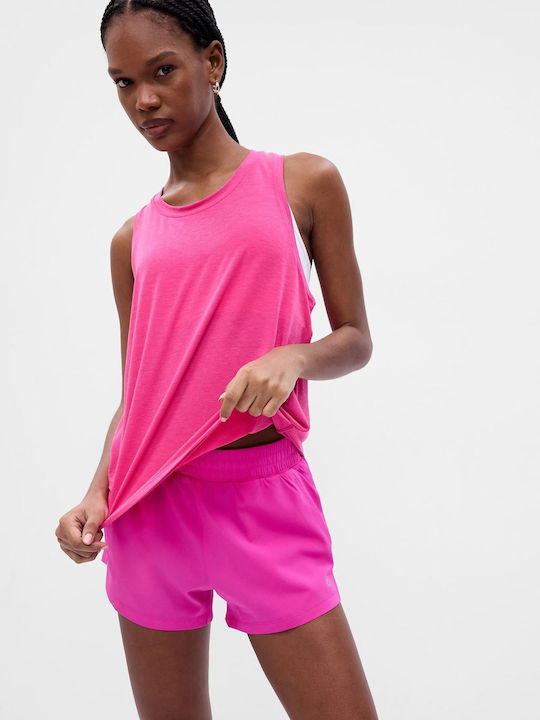 GAP Women's Athletic Blouse Sleeveless Neon Pink