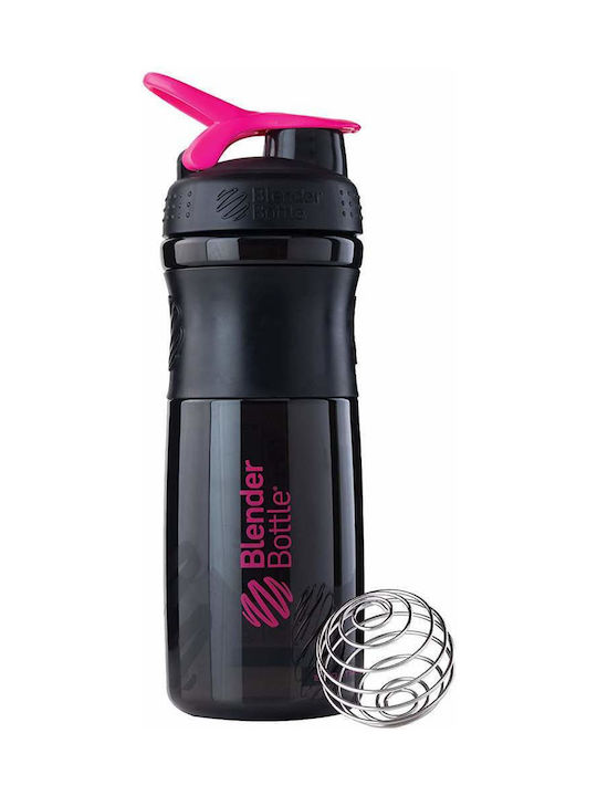 Blender Bottle Shaker Πρωτεΐνης 830ml Πλαστικό Μαύρο