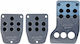 Racing Boy Car Pedal Set Universal Black 3pcs