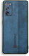Bodycell Pattern Back Cover Piele Albastru (Gal...