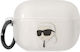 Karl Lagerfeld 3D Logo NFT Karl Head Калъф с кука в Прозрачен цвят за Apple AirPods Pro 2