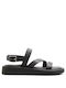 Aldo Leather Women's Sandals with Ankle Strap Black