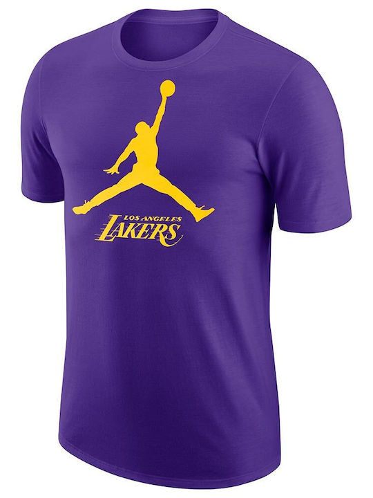 Jordan Bărbați T-shirt Sportiv cu Mânecă Scurtă Violet