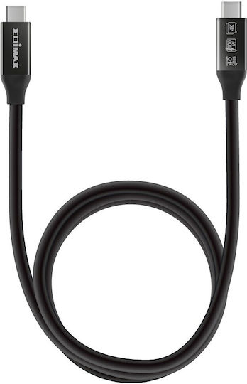 Edimax USB4/Thunderbolt3 USB 4 Видео Кабел USB-C Мъжки - USB-C 240W Захранване (PD) Черен 0.5м UC4-005TB