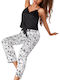 La Lolita Amsterdam Summer Women's White Pyjama Set Lana