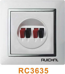 RC3635 Complete Audio & Video Speakers Socket White 363501