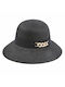 Verde Wicker Women's Hat Black