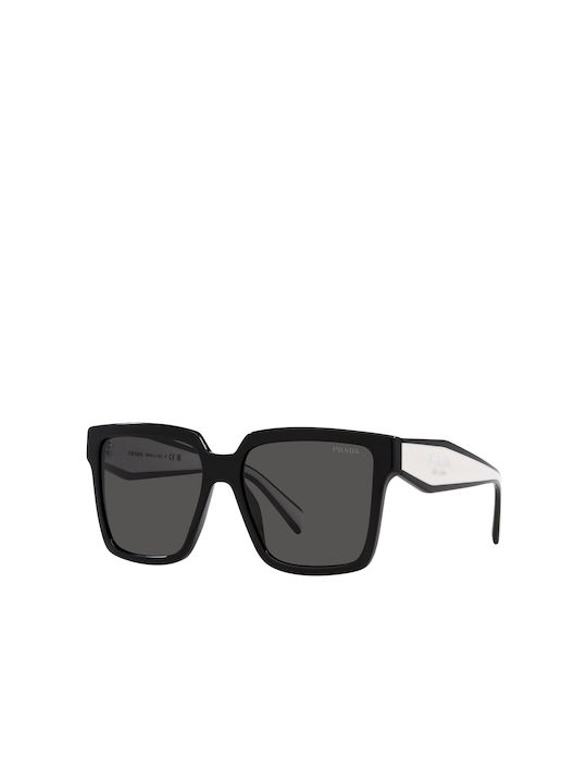 Prada Дамски Слънчеви очила с Черно Пластмасов Рамка и Черно Леща SPR24Z 1AB5S0