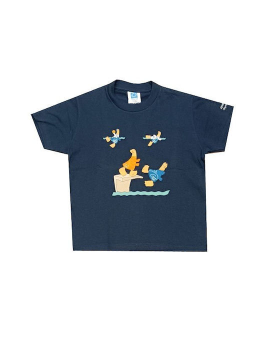 Luciano Faketti T-shirt for kids cotton 100% blue 5