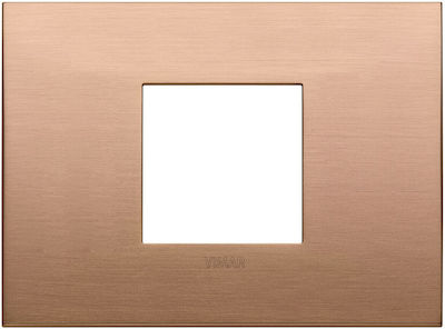 Vimar Horizontal Switch Frame 1-Slot Copper 19652.11