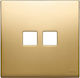 Vimar Στοιχείων x2 Flat Switch Frame Gold 22682...