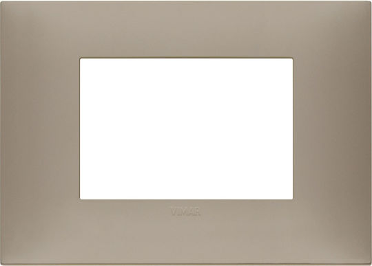 Vimar Elemente Schalterrahmen Horizontale Montage in Beige Farbe 09673.12