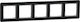 Schneider Electric Switch Frame 5 Positions in Black Color SDD362805
