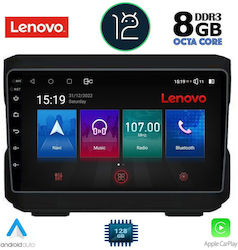 Lenovo Sistem Audio Auto pentru Jeep Cherokee / Grand Cherokee / Wrangler Dodge Calibru 2007-2014 (Bluetooth/USB/WiFi/GPS/Apple-Carplay) cu Ecran Tactil 10.1"