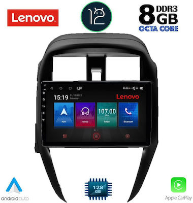 Lenovo Sistem Audio Auto pentru Nissan Însorit / Almera 2015-2016 (Bluetooth/USB/WiFi/GPS/Apple-Carplay) cu Ecran Tactil 9"