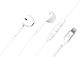 Force Play Earbuds Handsfree με Βύσμα Lightning Λευκό