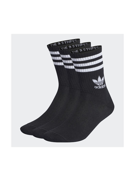 Adidas Mid-Cut Αθλητικές Κάλτσες Μαύρες