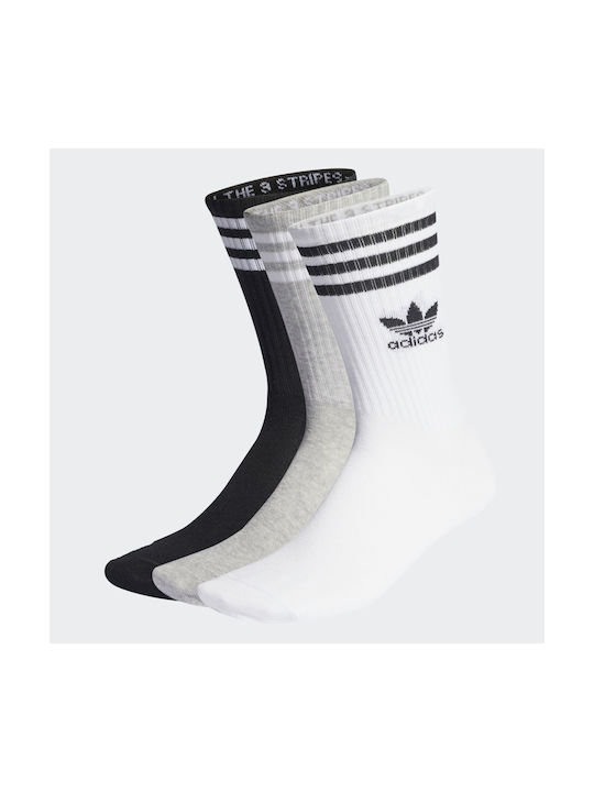 Adidas Mid-Cut Αθλητικές Κάλτσες Λευκές