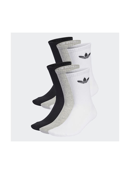 Adidas Trefoil Cushion Athletic Socks Black