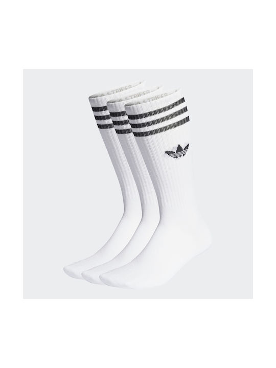 adidas Solid Șosete Sportive Albe 3 perechi