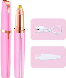 Factory Flawless Brows Trimmer Μηχανή Επαναφορτιζόμενη Ροζ 41170141