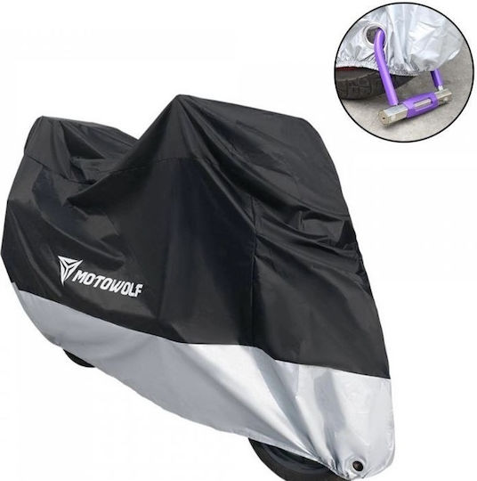 Motowolf Κουκούλα Μηχανής Αδιάβροχη Large Μ220xΠ95xΥ110εκ.