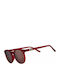 Goodr Flaming Eye Unisex Sunglasses with Burgundy Plastic Frame and Black Lens CG-MN-CP1-FE-RED