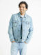 Celio Budens Men's Denim Jacket Light Blue