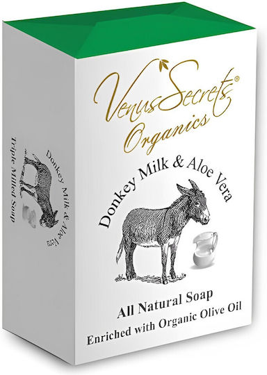 Venus Secrets Donkey Milk & Aloe Vera Soap Bar With Olive Oil 110gr
