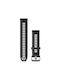 Garmin Λουράκι Σιλικόνης Black/Powder Grey with Slate Hardware (Forerunner 265)